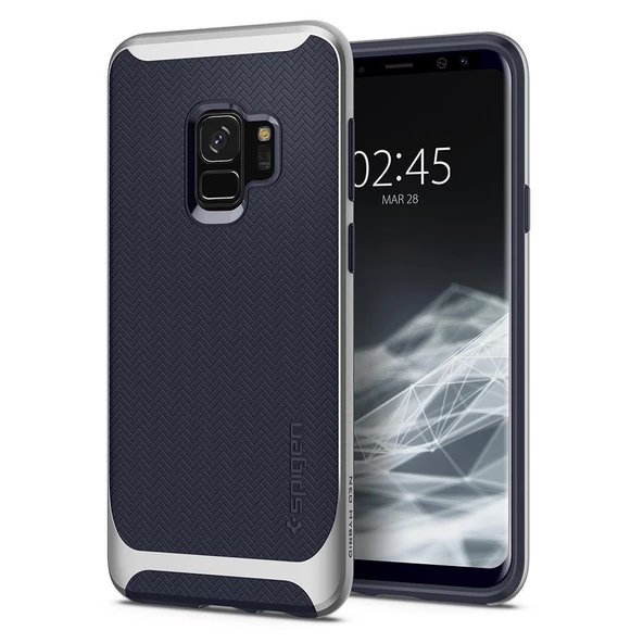 Spigen Galaxy S9 ile Uyumlu Kılıf Neo Hybrid Silver Arctic ürün görseli