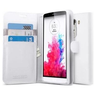 Spigen G3 ile Uyumlu Kılıf Slim Wallet S Cüzdan White - 1
