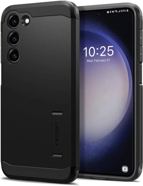 Spigen Galaxy S23 Plus ile Uyumlu Kılıf Tough Armor Black - 1