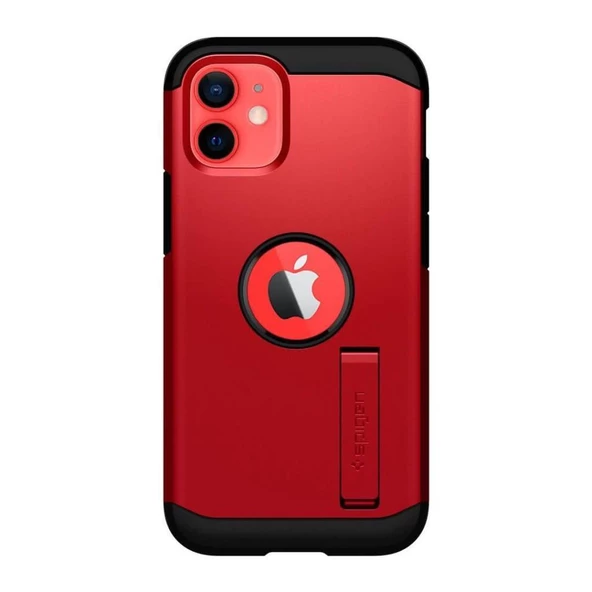 Spigen iPhone 12 Mini ile Uyumlu Kılıf Tough Armor Red - 2