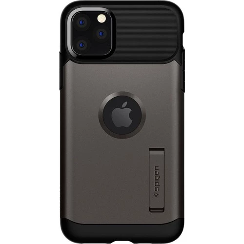 Spigen iPhone 11 Pro ile Uyumlu Kılıf Slim Armor Gunmetal - 2