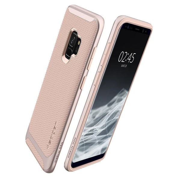 Spigen Galaxy S9 ile Uyumlu Kılıf Neo Hybrid Pale Dogwood - 8