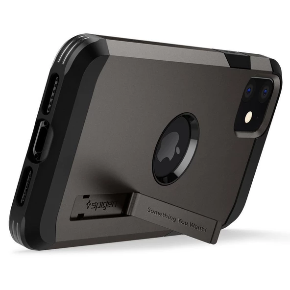 Spigen iPhone 11 Pro ile Uyumlu Kılıf Tough Armor XP Gunmetal - 3