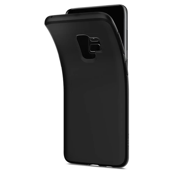 Spigen Galaxy S9 ile Uyumlu Kılıf Liquid Crystal 4 Tarafı Koruma Matte Black - 3