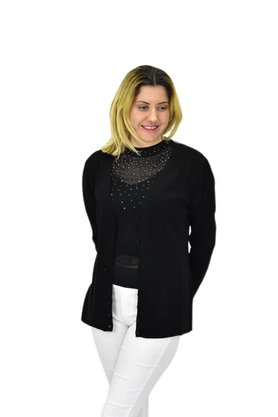 Kadın Triko Spor Hırka BGL-ST04087 - Resim 12