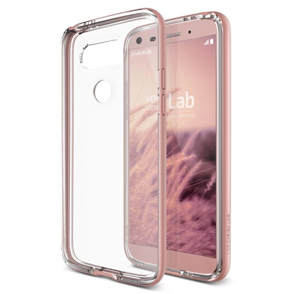 Verus G5 ile Uyumlu Crystal Bumper Kılıf Rose Gold ürün görseli