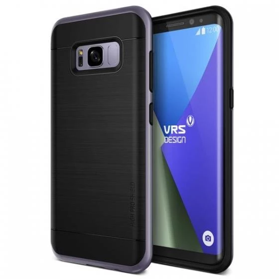 VRS Design Galaxy S8 Plus ile Uyumlu High Pro Shield Kılıf Orcide Gray