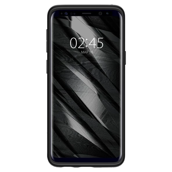 Spigen Galaxy S9 ile Uyumlu Kılıf Liquid Crystal 4 Tarafı Koruma Matte Black - 2