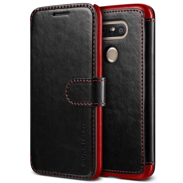 Verus G5 ile Uyumlu Case Dandy Layered Series Kılıf Black Wine