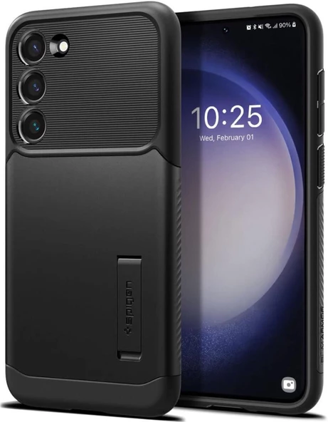 Spigen Galaxy S23 Plus ile Uyumlu Kılıf Slim Armor Black - 1