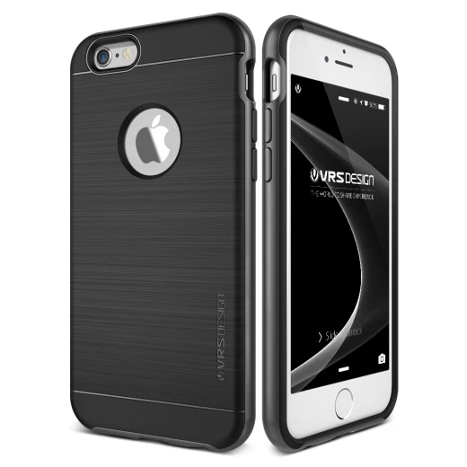 Verus iPhone 6/ 6S Plus Kılıf ile Uyumlu New High Pro Shield  Steel Silver