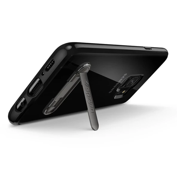 Spigen Galaxy S9 ile Uyumlu Kılıf Ultra Hybrid S Midnight Black - Resim 5