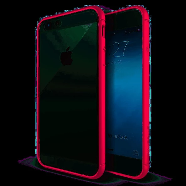 Verus iPhone 6 Plus/6S Plus ile Uyumlu Crystal Mixx Kılıf Hot Pink - 1