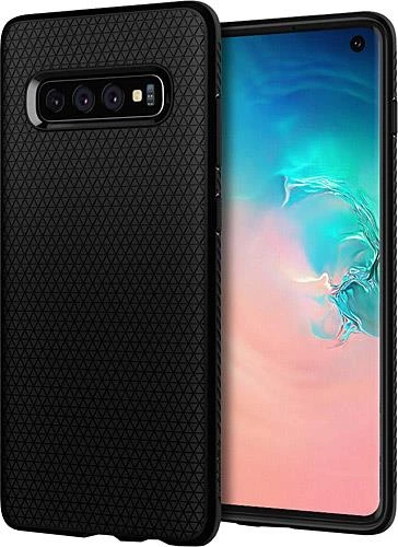 Spigen Galaxy S10 ile Uyumlu Kılıf Liquid Air Matte Black - 1