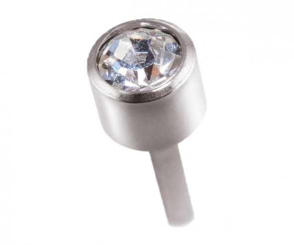 Qpp Kulak Delme Küpesi 12 Çift Beyaza Beyaz Büyük Taş