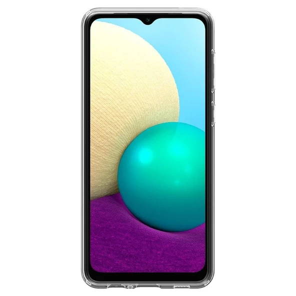 Spigen Galaxy A02 / Galaxy M02 ile Uyumlu Kılıf Liquid Crystal 4 Tarafı Tam Koruma Crystal Clear - Resim 5