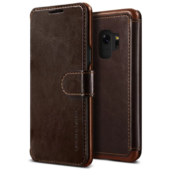 VRS Design Galaxy S9 ile Uyumlu Layered Dandy Kılıf Dark Brown