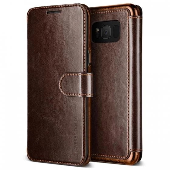 VRS Design Galaxy S8 Plus ile Uyumlu Layered Dandy Kılıf Dark Brown