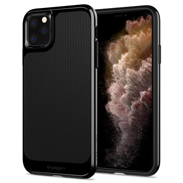 Spigen iPhone 11 Pro ile Uyumlu Kılıf Neo Hybrid Jet Black