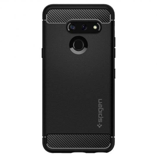 Spigen G8 ThinQ ile Uyumlu Kılıf Rugged Armor Matte Black - 2
