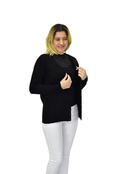 Kadın Triko Spor Hırka BGL-ST04087 - Resim 8