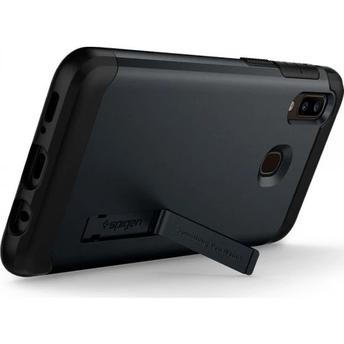 Spigen Galaxy A30 ile Uyumlu Kılıf Slim Armor Metal Slate - 3