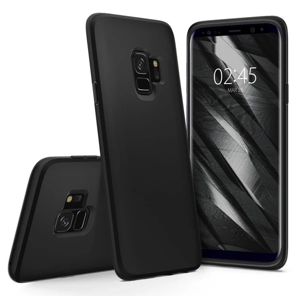 Spigen Galaxy S9 ile Uyumlu Kılıf Liquid Crystal 4 Tarafı Koruma Matte Black - 7