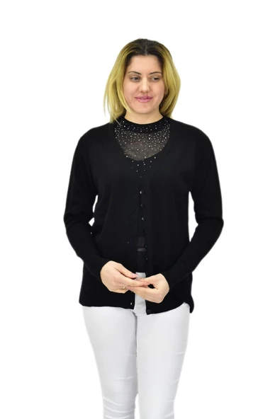 Kadın Triko Spor Hırka BGL-ST04087 - Resim 3