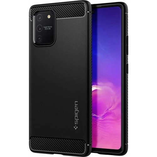 Spigen Galaxy S10 Lite ile Uyumlu Kılıf Rugged Armor Matte Black