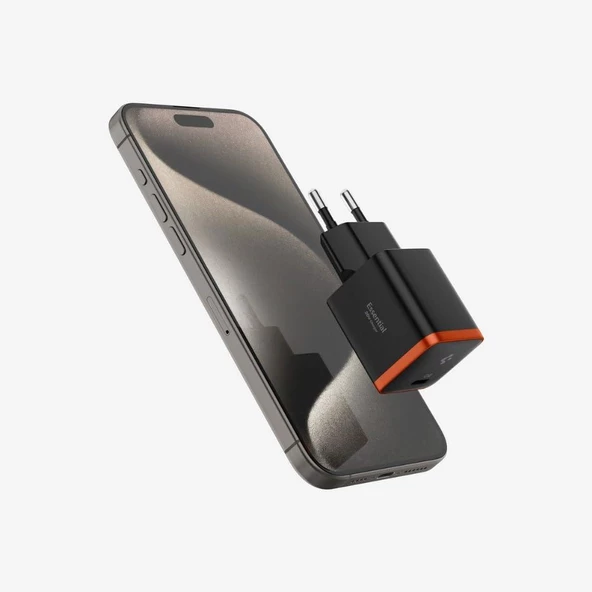 Spigen 30W USB-C Mini Adaptör - Samsung PPS Destekli Hızlı Şarj Aleti iPhone & Android & iPad & MacBook Type-C EE301 Black - Resim 4