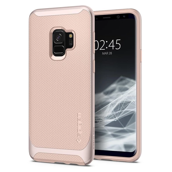 Spigen Galaxy S9 ile Uyumlu Kılıf Neo Hybrid Pale Dogwood