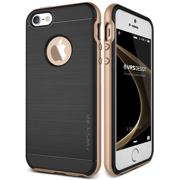 Verus iPhone SE ile Uyumlu High Pro Shield Series Kılıf Shine Gold - 1