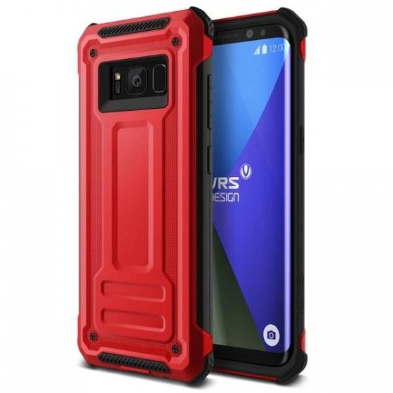 VRS Galaxy S8 Plus ile Uyumlu Terra Guard Kılıf Crimson Red