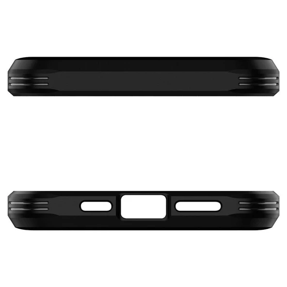 Spigen iPhone 12 Pro Max ile Uyumlu Kılıf Tough Armor Black - 7