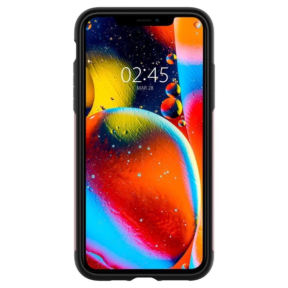 Spigen iPhone 11 Pro Max ile Uyumlu Kılıf Slim Armor Rose Gold - 4