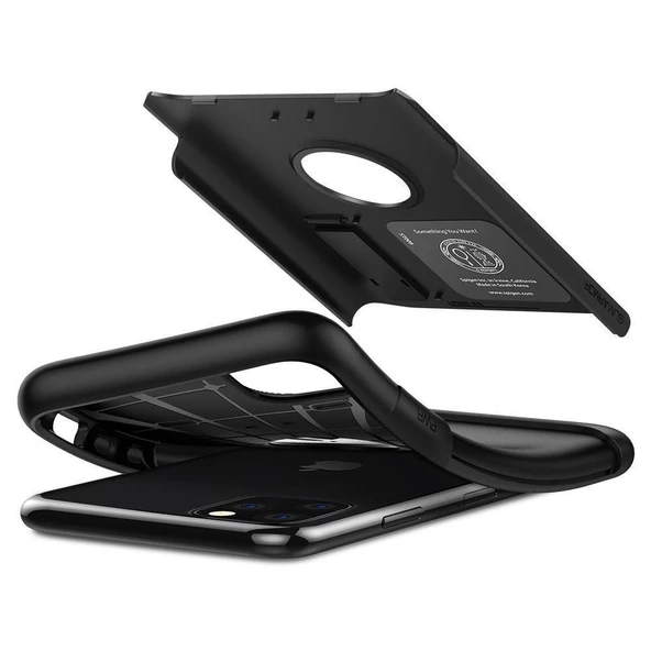 Spigen iPhone 11 Pro ile Uyumlu Kılıf Slim Armor Black - 2