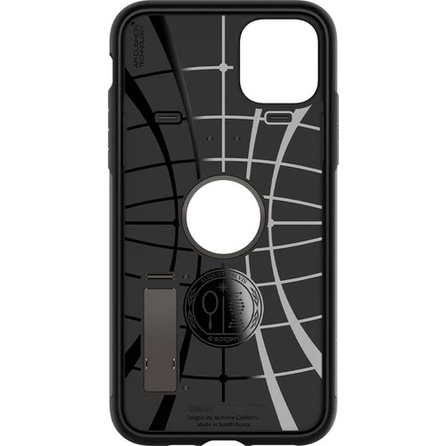 Spigen iPhone 11 Pro ile Uyumlu Kılıf Slim Armor Gunmetal - 3