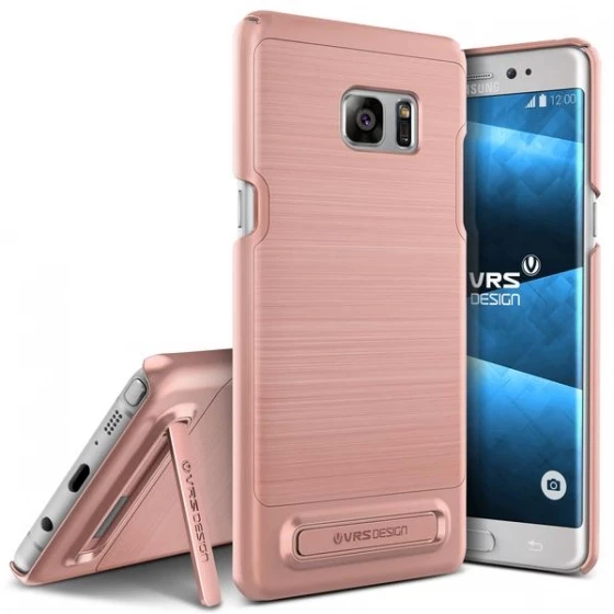 VRS Galaxy Note FE ile Uyumlu Simpli Lite Kılıf Rose Gold