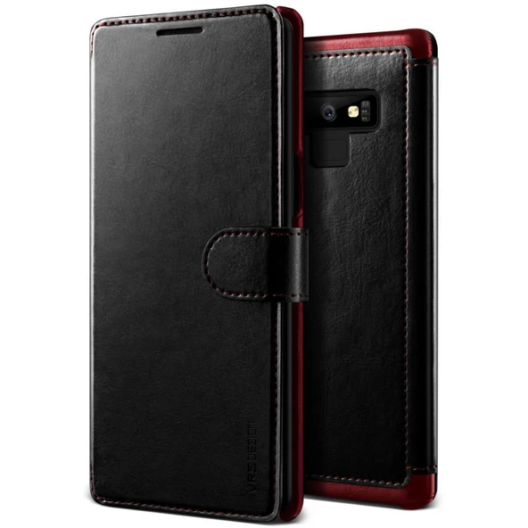 VRS Galaxy Note 9 ile Uyumlu Dandy Layered Kılıf Black Wine