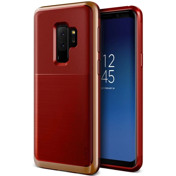 VRS Design Galaxy S9 Plus ile Uyumlu High Pro Shield Kılıf Red Blush Gold