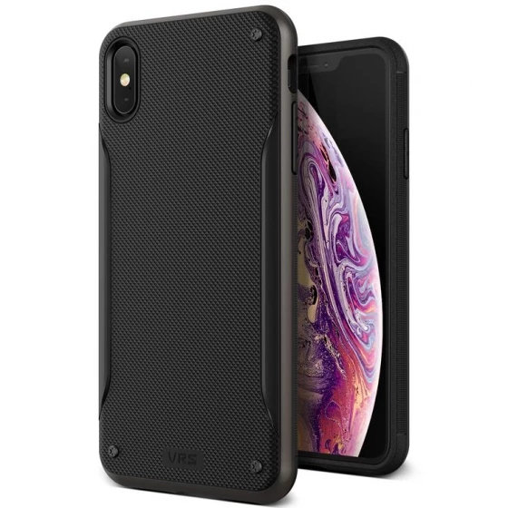 VRS iPhone Xs Max ile Uyumlu High Pro Shield Kılıf Metalic Black