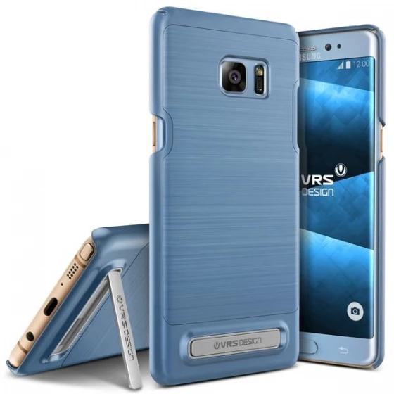 VRS Galaxy Note FE ile Uyumlu Simpli Lite Kılıf Blue