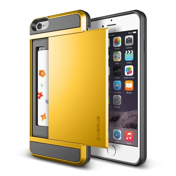 Verus iPhone 6 Plus/6S Plus ile Uyumlu Damda Slide Kılıf Special Yellow