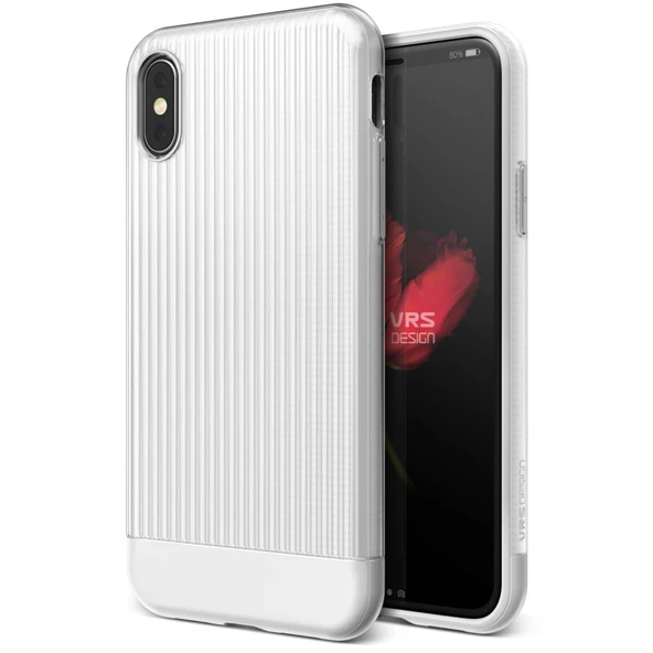 VRS Design iPhone X ile Uyumlu Shine Coat Kılıf White - 1