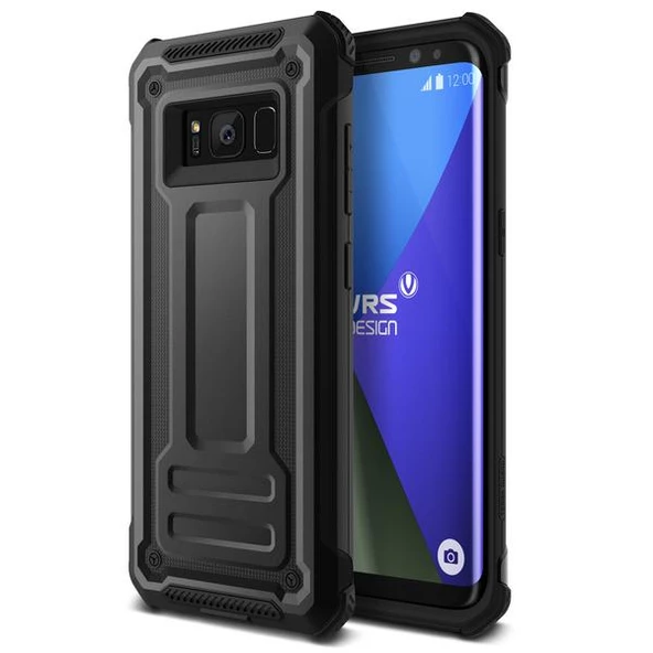 Verus Galaxy S8 ile Uyumlu Terra Guard Kılıf Dark Silver ürün görseli