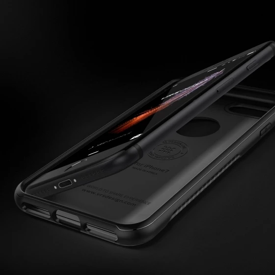 VRS iPhone 7 ile Uyumlu New Carbon Fit Kılıf Black - 4