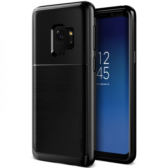 VRS Design Galaxy S9 ile Uyumlu High Pro Shield Kılıf Metallic Black