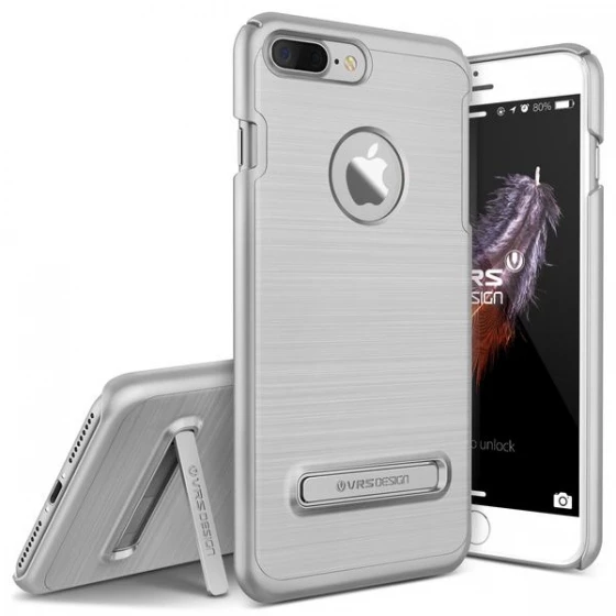 VRS iPhone 7 Plus ile Uyumlu Simpli Lite Kılıf Light Silver - 1