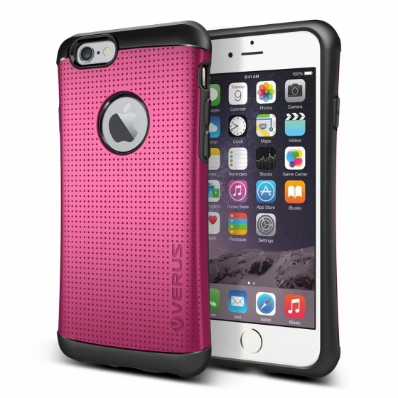VRS iPhone 6 / 6S ile Uyumlu Thor Hard Drop Kılıf Hot Pink - 1