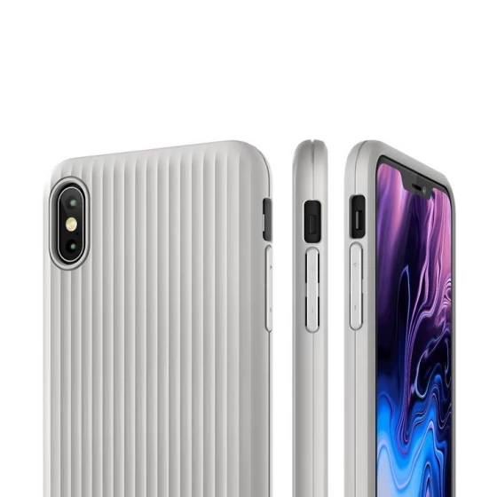 VRS iPhone Xs Max ile Uyumlu Single Fit Kılıf Gray - 2